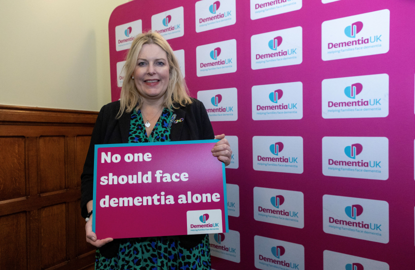 Mims Davies MP Joins Dementia UK's Fix the Funding CHC Parliamentary event