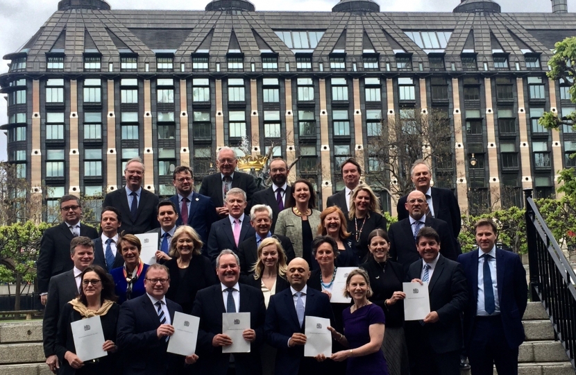 Mims with a number of the MPs that backed the Bill