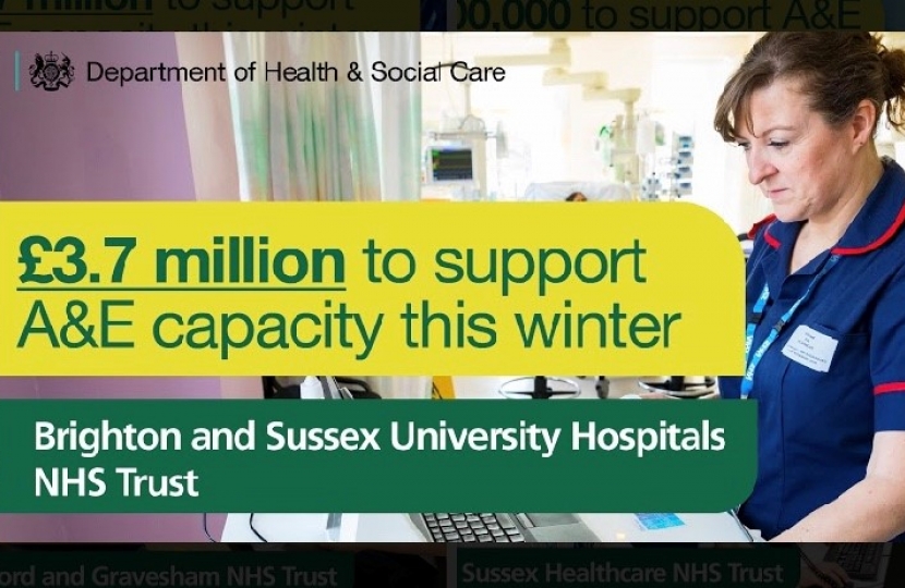 £3.7 million to Brighton and Sussex University Hospitals NHS Trust