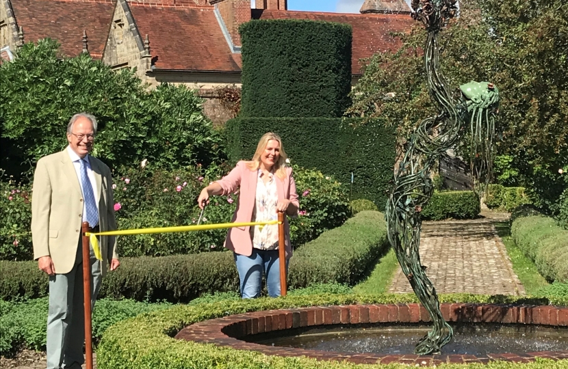 Mims Davies Opening Borde Hill Fountain