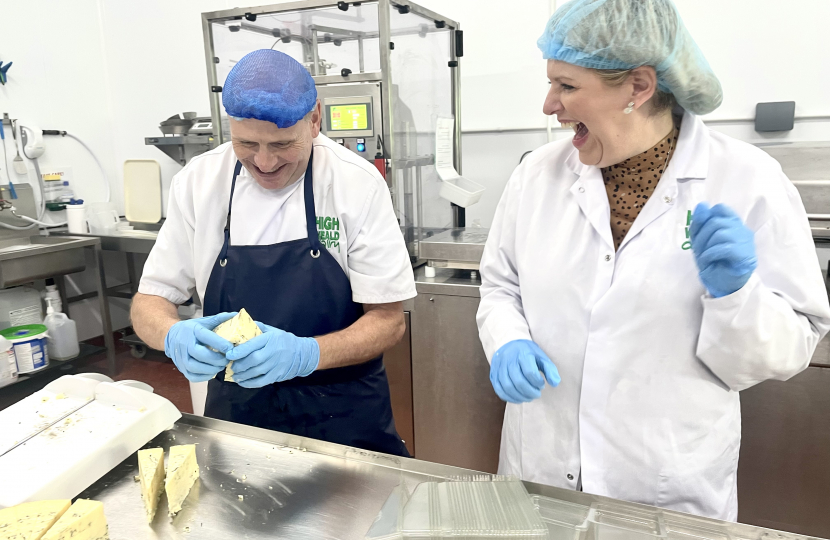 Mims Davies MP invited to tour High Weald Dairy