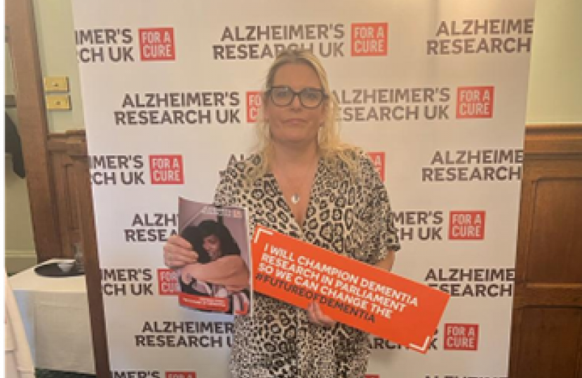 Mims Davies MP at Alzheimer's event