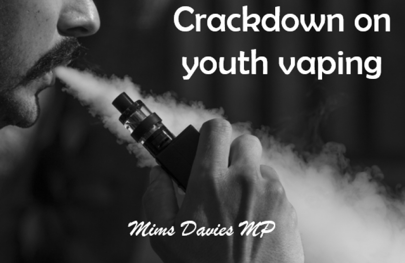 Mims Davies shares Government’s plan to crackdown on youth vaping in England
