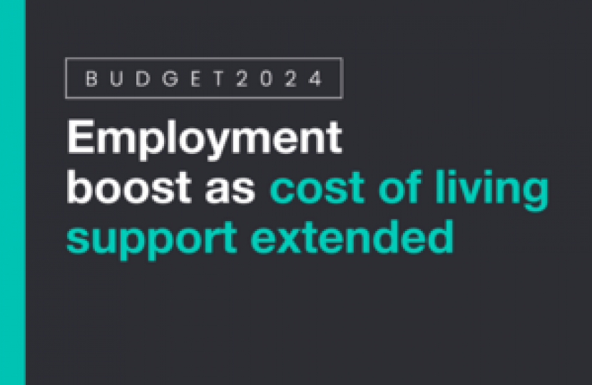 Mims Davies MP, and DWP Minister, shares news of Employment boost of 200,000 as Cost of Living support extended.