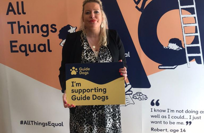 Mims Davies MP Guide Dogs