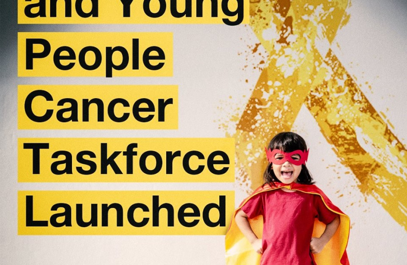 Mims Davies MP supports Launch of Children and Young People Cancer Taskforce