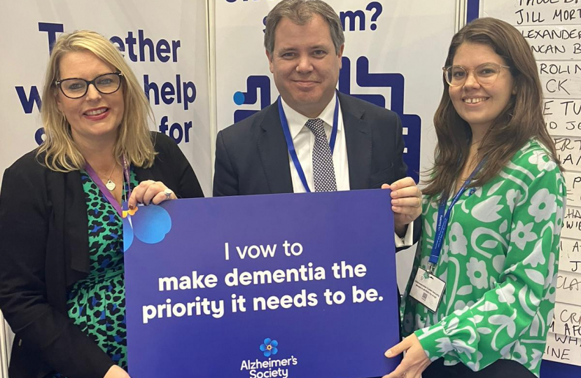 Mims Davies MP visits Alzheimer’s Society at Conservative Party Conference and pledges to make dementia a priority
