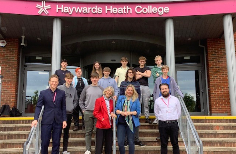 Mims Davies Haywards Heath College