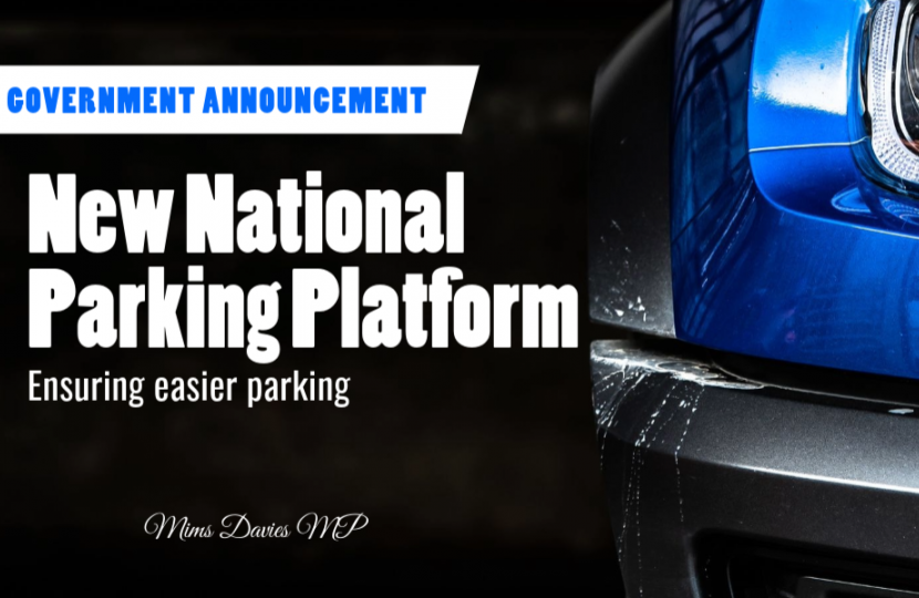 Mims Davies MP Announces New National Parking Platform for Easier Parking