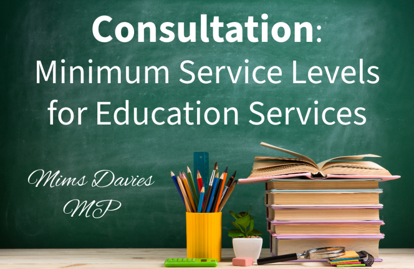 Consultation on Minimum Service Levels for Education Services