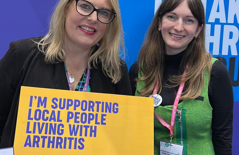 Mims Davies MP raises awareness for World Arthritis Day