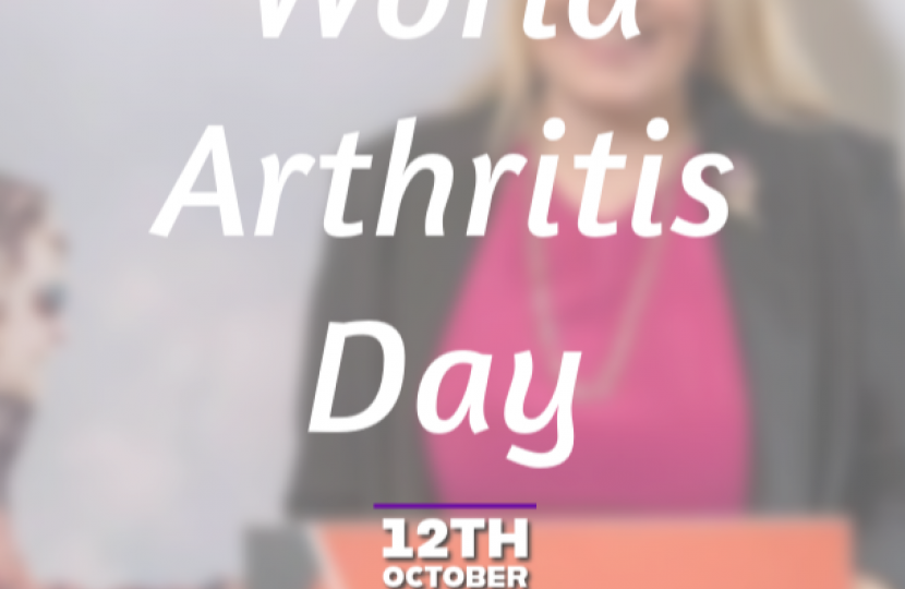 Mims Davies MP raises awareness for World Arthritis Day