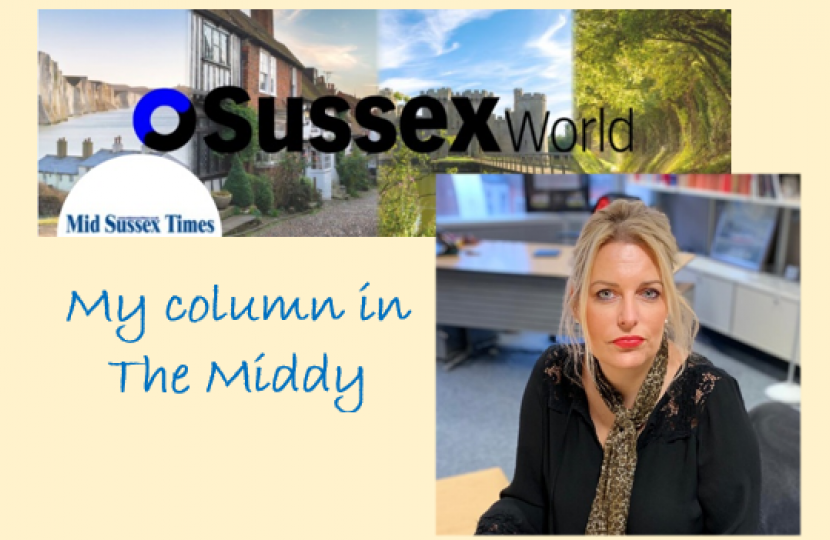 Mims Davies MP Column Mid Sussex Times
