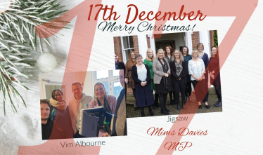 On the 17th Day of Christmas, Mims Davies MP presents - Vim Albourne and Jigsaw