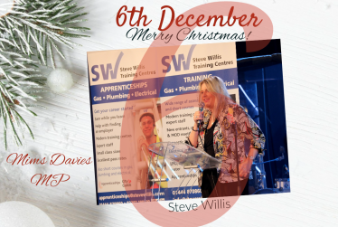 On the 6th Day of Christmas, Mims Davies MP presents - Steve Willis