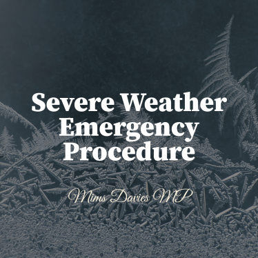 Mims Davies MP Shares Mid Sussex District Council trigger Severe Weather Emergency Procedure