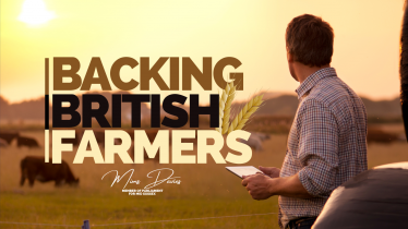 BACKING BRITISH FARMERS