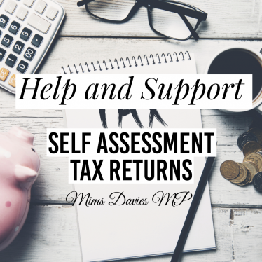 Mims Davies MP Welcomes Help and Support for Income Tax Self Assessments