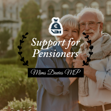 Mims Davies MP shares Support for Pensioners