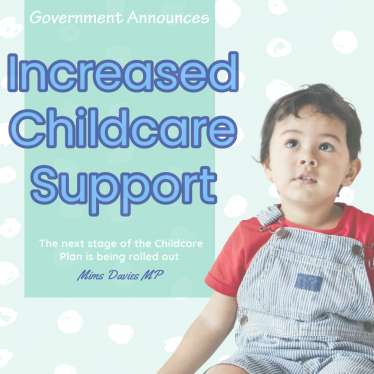 Mims Davies MP Announces Expansion of Support for Childcare
