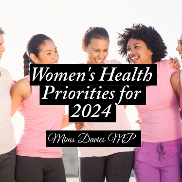 Mims Davies MP Welcomes new Women's Health Priorities for 2024