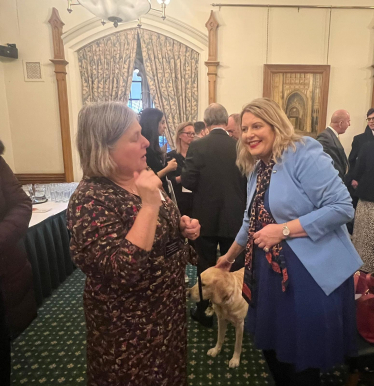 Mims Davies MP Thrilled to Join Guide Dogs' Christmas Parliamentary Reception