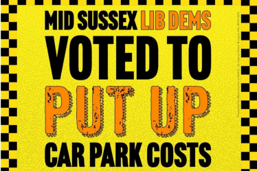 Mid Sussex Lib Dems voted to put up car parking costs