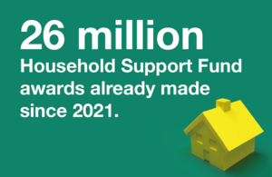 Mims Davies MP Shares Cost of Living Support as 26 Million Awards made